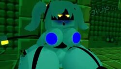 asphyxiation death drowned drowning female female_only j_(murder_drones) minecraft murder_drones solo tagme underwater video