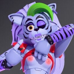 roxanne wolf (fnaf) from five nights at freddy's by the coiless