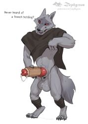 2026 animal_genitalia animal_penis anthro balls big_balls big_penis biped black_cloak black_clothing black_sclera bodily_fluids bread canid canine canine_genitalia canine_penis canis claws cloak clothing cum cum_in_food death_(puss_in_boots) digital_media_(artwork) digitigrade dreamworks english_text erection facial_markings food food_fetish food_play fur genital_fluids genitals grey_body grey_fur head_markings huge_balls huge_cock improvised_sex_toy knot looking_at_viewer male male_anthro mammal markings mask_(marking) masturbation multicolored_body multicolored_fur paws penetrable_sex_toy penile penile_masturbation penis penis_in_food puss_in_boots_(franchise) red_eyes red_penis sex_toy smile smiling_at_viewer solo talking_to_viewer text toe_claws two_tone_body two_tone_fur white_balls white_body white_fur wolf zephyxus