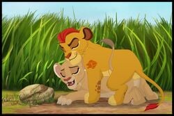 disney duo female female_feral feral kion male sex straight testicles the_lion_guard the_lion_king tiifu witek17b_(artist)