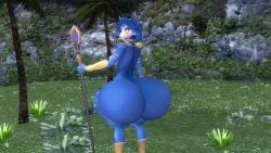 ass_cheeks big_ass big_booty big_butt booty_cheeks bubble_ass bubble_booty bubble_butt butt_cheeks kaibernation krystal_(star_fox) star_fox