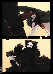2026 2_panel_comic 4_ears 5_fingers absurd_res after_anal after_sex anal anal_sex animal_genitalia animal_penis anthro anthro_on_anthro anthro_penetrated anthro_penetrating anthro_penetrating_anthro anthro_penetrating_male anus arm_grab ass assimilation avali avian balls bent_over big_anus big_balls big_dom_small_sub big_penis big_tail biped bird black_anus black_balls black_body black_cum black_feathers black_fur black_genitals black_hair black_latex black_penis black_sclera black_tail black_tongue blush bodily_fluids bone bone_mask canid canine canis casual_sex chair_position changed_(video_game) chest_tuft claws clothing colored colored_cum comic countershading crotch_shot cum cum_drip cum_in_ass cum_inside digital_drawing_(artwork) digital_media_(artwork) digitigrade dominant dominant_male dripping duo ejaculation english_text enjoying erection facial_tuft feathered_wings feathers fingers fluffy fluffy_tail forked_tongue from_behind_position fucked_silly fur fyr_(fenrir784) genital_fluids genital_slit genitals glistening glistening_body glistening_fur goo_creature goo_drip goo_transformation grabbing hair hi_res holding_another humanoid_genitalia knot knotted_penis knotted_tapering_penis larger_anthro larger_male latex latex_creature latex_transformation liquid_latex living_latex long_tail looking_at_viewer looking_pleasured male male/male male_anthro male_on_anthro male_penetrated male_penetrating male_penetrating_anthro male_penetrating_male mammal mask melting merge_tf merging mid_transformation monotone_body monotone_fur mouthless multi_ear multicolored_body multicolored_fur muscular muscular_male neck_tuft nude nude_anthro on_lap open_mouth penetration penile penile_penetration penis penis_in_ass penis_size_difference pink_eyes pink_genitals pink_penis portrait precum puffy_anus puffy_genital_slit puro_(changed) purple_eyes raised_tail rear_view red_genitals red_penis sequence sex shaded side_view signature simple_background sitting sitting_on_another sitting_on_lap size_difference skull skull_mask smaller_anthro smaller_male smaller_penetrated spiral standing submissive submissive_male tail tail_anus tapering_penis text three-quarter_portrait tongue tongue_out transformation transformation_sequence tuft tufted_fur two_tone_body two_tone_fur underfluffies unusual_bodily_fluids unusual_cum unusual_genital_fluids vero_(artist) white_body white_eyes white_feathers white_fur white_inner_ear winged_arms wings wolf yellow_background