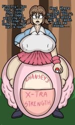1girls 2d big_breasts brown_eyes brown_hair clothed clothed_female defecation dialogue diaper diaper_fetish diaper_under_clothing english_text female female_focus female_only filled_diaper filth forest full_diaper guavagrunt hand_on_hip holding_object holding_poke_ball huge_breasts hyper_diaper hyper_feces hyper_scat lass_(pokemon) nipples_visible_through_clothing npc_trainer outdoors poke_ball pokemon pov sagging_diaper scat shirt short_hair skirt soiled_diaper speech spread_legs standing text thick_thighs thighs tree twintails used_diaper