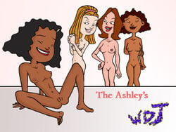 4girls ashley_armbruster ashley_boulet ashley_quinlan ashley_tomossian disney innie_pussy multiple_girls nipples recess the_ashleys wdj