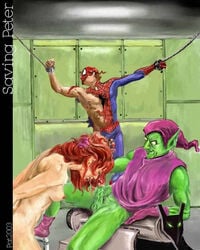 female green_goblin human male marvel marvel_comics mary_jane_watson norman_osborn pat spider-man spider-man_(series) straight straight_hair