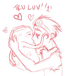 2boys artist_request gay hannibal_roy_bean jack_spicer kissing male male_only monochrome spoof tagme xiaolin_showdown yaoi