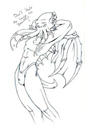 1boy cthulhu cthulhu_mythos deity english english_text h.p._lovecraft male male_focus male_only monster nightmare_husbando public_domain tentacle tentacle_mouth white_background wings