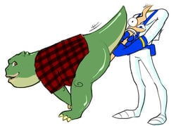 anthro clothing dinosaurs dinosaurs_(series) earl_sinclair earthworm_jim earthworm_jim_(character) earthworm_jim_(franchise) furry male_only uncensored