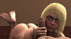 1boy 3d ahegaome animated big_ass big_butt blonde blue_eyes bob_cut bubble_butt completely_naked completely_naked_male completely_nude completely_nude_male cute dc dc_comics eye_contact feet glasses handjob injustice_2 kara_danvers kara_zor-el licking licking_penis pov pov_eye_contact soles source_filmmaker supergirl supergirl_(injustice) superman_(series) tagme the_pose video