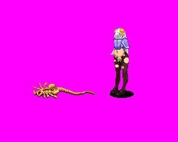 1girls alien_(franchise) animated capcom capcom_fighting_all-stars capcom_fighting_evolution crying facehugger female forced ingrid_(capcom) mikituu pregnant rape street_fighter tears torn_stockings vaginal_penetration video_games