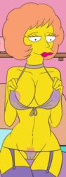 bra croc_(artist) maude_flanders panties see-through see-through_bra see-through_panties solo tagme the_simpsons