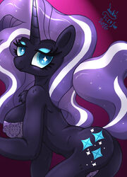 anthro bra cameltoe female_only friendship_is_magic joakaha my_little_pony nightmare_rarity rarity solo