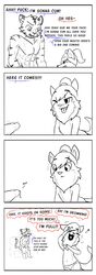 canine canisfidelis comedy comic cum cum_shaming dialogue feline funny fur hair hair_tie humor male mammal okami_wolf penis smile tiger vrock wolf yaoi