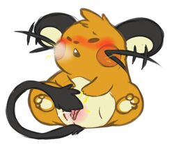 1girls blush dedenne electricity electrostimulation feet female furry kaiizree masturbation nintendo pokémon_(species) pokemon pussy pussy_juice rodent solo squirting tail tail_masturbation video_games wet white_background