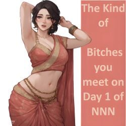 1:1 1girls 4k ai ai_art ai_assisted ai_generated arched_back arching_back armpit armpit_fetish armpits arms_behind_back arms_behind_head bangles caption cleavage curvy curvy_figure derogatory english english_text fair_skin female hands_behind_back hands_behind_head high_resolution highres hourglass_figure indian indian_clothes indian_female indian_style jewelry navel navel_visible_through_clothes nnn posing posing_for_the_viewer saree sari seducing seducing_viewer seductive seductive_body seductive_eyes seductive_look seductive_pose sleeveless sleeveless_dress smooth_skin source_request text thin_waist waist waist_chain