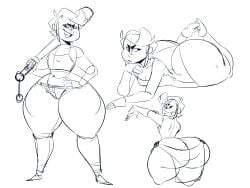 bibi (brawl stars) from brawl stars by elpiromanias