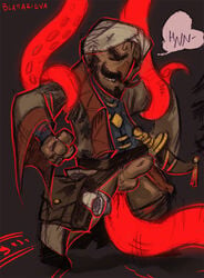 blaharieva darkest_dungeon gay male_only occultist_(darkest_dungeon) tagme tentacle