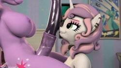 3d 3d_(artwork) aged_up alicorn animal_genitalia animal_penis anthro bed bedroom bedroom_eyes bite biting_lip body_worship breasts collar collar_only digital_media_(artwork) duo ear_piercing equid equine equine_genitalia equine_penis eye_contact eyeshadow female friendship_is_magic furniture genital_worship genitals gynomorph hasbro hi_res horn imminent_fellatio imminent_oral inside intersex intersex/female looking_at_another makeup mammal my_little_pony mythological_creature mythological_equine mythology narrowed_eyes nipples nose_wrinkle nude on_bed penile penis penis_on_face penis_worship piercing rainium seductive sitting sitting_on_bed source_filmmaker_(artwork) sweetie_belle_(mlp) twilight_sparkle_(mlp) unicorn wings