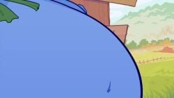 2girls ambrosia_(ridiculouscake) basket blue_fur blueberry blueberry_inflation dialogue dornva feline furry glasses heart_lewd inflation mouse mrs._thrushwood_(ridiculouscake) ridiculouscake round_glasses sound spherical_inflation tagme video