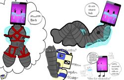 1boy 1boy1girl 1girl 1girls adamation_inc. adamationz animationepic artist_upload black_cum blowjob blushing bondage cock comneta_(zsona_creepy) cum cum_in_mouth dialogue digital_art fellatio ii inanimate_insanity inanimate_insanity_(season_2) looking_at_partner looking_at_viewer mepad nipples object_show object_show_community object_shows oc oc_x_canon oral oral_sex original_character osc robot robot_boy robot_girl robot_humanoid screen_face sucking sucking_penis thought_bubble toilet_(ii) variant variant_set white_background zsona_creepy(artist)