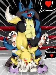 ! 1boy 1girls 3dboxing anus ass bandai black_boxing_gloves black_gloves black_nose blue_fur blush boxing boxing_gloves boxing_gloves_only boxing_ring breasts chest_spike claws closed_eyes crossover cum cum_in_pussy cum_inside dialogue digimon female first_post_of_artist fur heart lucario male mixed_boxing nintendo open_mouth orgasm orgasm_face penetration penis pokemon pokemon_(species) pussy renamon sex sharp_teeth speech_bubble sport straight tail_grab teeth text tongue tongue_out vaginal_penetration video_games violet_boxing_gloves violet_gloves white_fur yellow_fur yin_yang_symbol