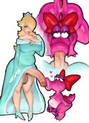 1transfem 2futas big_ass big_breasts big_penis birdo blowjob blowjob_face bowler_hat breasts breasts_size_difference bubble_butt chubby chubby_belly chubby_female cleavage dress fat_ass futa futa_on_futa futanari human_on_anthro iheartmaskmen kissing_penis large_breasts large_penis long_penis mario_(series) oral oral_sex penis_out penis_size_difference pink_body princess princess_rosalina round_ass skirt_lift skirt_up small_breasts small_penis sucking sucking_penis super_mario_bros. super_mario_bros._2 super_mario_galaxy tail tearing_up tears_of_pleasure thick_thighs thighhighs thighs trans_woman trans_woman_(lore) white_background whore_eyes
