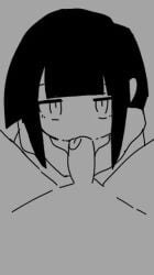 1girls animated artist_request black_hair cum cum_in_mouth cum_inside cum_on_face cum_on_hair cum_on_penis fellatio osage-chan penis tagme video