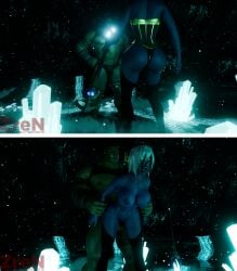 3d ahe_gao ahegao_face big_ass big_breasts big_lips bimbo bimbo_ass bimbo_body bimbo_lips blender bulge bulge_through_clothing cave corset crystal_cave dark_elf dark_lighting earrings elf elf_ears elf_female female_elf forced_orgasm glowing_crystal glowing_crystals glowing_eyes green_skin green_skinned_male hoop_earrings instant_loss instant_loss_2koma male_orc nualia orc orc_male orc_on_elf overknee_boots queen_nualia raped_by_enemy raped_royalty staff staff_(weapon) thong watermark yellow_eyes zren