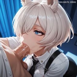 1girls 1girls1boy ai_generated animated animation beautiful blowjob blowjob_face breasts cum cute cute_face deepthroat female fevideos hi_res highres licking_penis naked nude original_character sex smooth_skin straight sucking sucking_penis tagme video