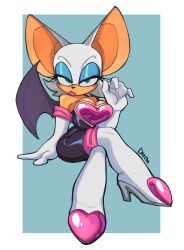 rouge the bat from sonic (series) by dkajart