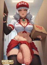 1futa abs ai_generated angry angry_expression angry_face annoyed annoyed_expression annoyed_face balls baseball_cap big_balls big_breasts big_penis big_testicles breasts cap caption clothes_around_waist delivery_(commerce) detached_sleeves dialogue dominant dominant_expression elbow_gloves eye_contact female flaccid flaccid_penis foreskin from_below futa_only futanari huge_balls huge_breasts huge_cock huge_testicles intersex jeans kadmyrel league_of_legends long_gloves looking_at_viewer pants pants_down penis penis_out_of_pants pizza pizza_box pizza_delivery pizza_futa pizza_girl pov presenting presenting_penis solo solo_focus submissive_pov taker_pov testicles text thighs uncircumcised uncircumcised_penis uncut uncut_penis uniform qiyana_yunalai amber_eyes white_hair silver_hair grey_hair