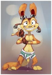 1boy 2017 daxter flaccid foreskin jak_and_daxter male male_only penis penis_out penis_through_fly solo tempo321 uncircumcised video_games