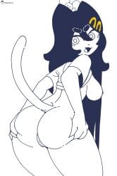 :3 anthro anthro_female anthro_only arched_back arms_behind_back ass ass_focus back back_view big_ass big_breasts big_butt big_thighs blank_background blank_eyes boobs_out bottomless breasts breasts_out butt_focus cat_ears cat_girl cat_tail catgirl eyebrows_visible_through_hair fat_ass fat_thighs female female_only grabbing grabbing_ass grabbing_own_ass hair_clip hair_clips hairclip hands_on_ass hands_on_butt hands_spread hands_spreading_ass holding_ass holding_butt holding_own_ass holding_own_butt looking_back mimu_(rishmimu) monochrome mouse nipples oversized_clothes oversized_shirt pussy rat rishmimu shirt_up smile smiling smug smug_face smug_grin smug_smile spread_ass spread_butt spreading spreading_butt spreading_butt_cheeks spreading_own_ass thin thin_female vagina white_background white_fur yellow_clip
