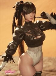 eve (stellar blade) from nier: automata by valentineyunii