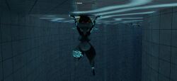 1girls aquaphilia breasts bubbles drowning female female_only glowing hips imp_midna midna nintendo nipples nude peril solo the_legend_of_zelda the_poolrooms twilight_princess underwater underwater_peril zantzusui