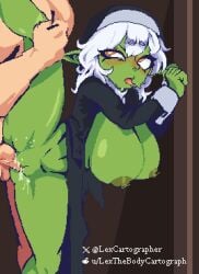 animated big_breasts goblin goblin_female nun tagme video