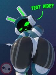 3d 3d_(artwork) aechrb bending_over inviting project_turboblast robot robot_girl tempo_(project_turboblast)