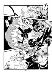 ant arthropod black_and_white comic female hi_res human insects male mammal manga monochrome monster monster_girl niku_drill oral