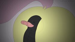 2016 anal_licking anilingus animal_genitalia animal_pussy animated anus ass disembodied_tongue equine female feral fluttershy_(mlp) friendship_is_magic fur hair licking mammal my_little_pony pink_hair pussy solo tentacle-muffins tongue tongue_out yellow_fur