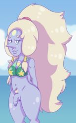 2016 alien cartoon_network foreskin futanari gem_(species) intersex itoruna long_foreskin opal_(steven_universe) penis pussy solo solo_futa steven_universe uncut unretracted_foreskin