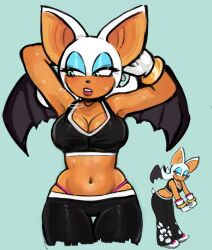 rouge the bat from sonic (series) by unaluu nsfw