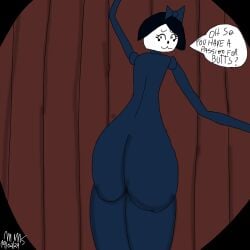 ass_focus big_ass big_butt blush cool1263iej_(artist) desillusion_st esme_(disillusion_st) mannequin spandex_suit tagme