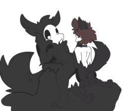 2d_animation animal_humanoid animated anthro balls black_body black_fur blue_eyes bottomwear brown_hair canid canid_humanoid canine canine_humanoid canis chair changed_(video_game) clothing collar collar_only dark_body dark_skin duo ears_up erection eye_roll fellatio fluffy fluffy_tail fluid-body fluid_on_face fluids_on_ground frame_by_frame fur furniture furroneta fuzzy genitals goo_creature goo_on_arm goo_on_feet goo_on_leg goo_transformation hair half-closed_eyes hands_behind_back head_on_hand humanoid humanoid_on_anthro humanoid_penetrated hybrid kneeling leaning leaning_backward lin_(changed) liquid_hair looking_at_another looking_at_partner loop makeup male male/male mammal mammal_humanoid mascara mask mid_transformation narrowed_eyes nude on_chair oral penetration penile penis penis_in_mouth pseudo_hair puro_(changed) sex short_hair shorts simple_background sitting sitting_on_chair size_difference skinny slime tail tail_motion tailwag throne transformation white_background wolf wolf_humanoid