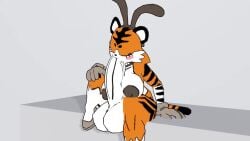 1futa 2-ban_(artist) 3d 3d_model autofellatio big_ass big_balls big_breasts big_penis blush furry futanari gloves naked naked_futa no_sound orange_fur tagme taiga_(2-ban) tiger video waving_at_viewer