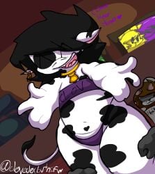 big_thighs bovine canon_couple chubby chubby_male clovedex_(artist) clover_(clovedex) couple cow_ears ear_piercing erick_(clovedex) femboy furry furry_clover_(clovedex) furry_erick_(clovedex) furry_only gay house hug_invitation male male_only no_visible_genitalia small_penis thick_thighs thighs