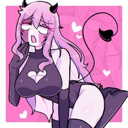 1girls breasts female female_only friday_night_funkin friday_night_funkin_mod large_breasts pink_hair sarvente sarvente_(dokki.doodlez) sarvente_(fnf_mod) sarvente_(friday_night_funkin) tagme thighhighs thighs yume0534