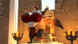 bbw big_breasts breasts cleavage huge_breasts kingofthekabuto overweight queenofthekabuto tagme thick_thighs wide_hips