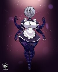 big_ass big_breasts big_breasts big_butt big_thighs big_titties commission curvaceous curvaceous_female curvaceous_figure curvy curvy_figure curvy_hips eldritch_abomination female female_focus female_only maid maid_uniform or_draws
