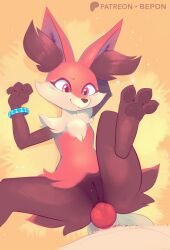 2025 3_toes 4_fingers anal anal_sex anthro anthro_on_anthro anthro_penetrated anthro_penetrating anthro_penetrating_anthro anus b-epon braixen digital_media_(artwork) duo faceless_anthro faceless_character faceless_male feet female female_penetrated fingers fur generation_6_pokemon genitals hi_res knot knotted_penis lying male male/female male_penetrating male_penetrating_female nintendo nude nude_anthro nude_female nude_male on_back pawpads paws penetration penile penile_penetration penis penis_in_ass pokemon pokemon_(species) pussy red_body red_eyes red_fur sex toes vulva white_body white_fur