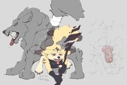 ahe_gao anal anal_sex animal_genitalia animal_penis anthro anus balls blizzard_entertainment blush bodily_fluids breath canid canine canine_genitalia canine_penis canis clothing cum cum_inside dialogue dominant dominant_feral drooling ear_piercing ear_ring female fennec_fox feral feral_penetrating fingerless_gloves fox genital_fluids genitals gloves handwear hi_res internal knot knot_hanging knotting looking_pleasured male male/female mammal nakana_(nagaslate) orgasm panting penetration penis piercing raised_tail ring_piercing saliva shugowah size_difference staff tail teeth text tongue true_fox upside-down vulpera warcraft wolf worg zoophilia